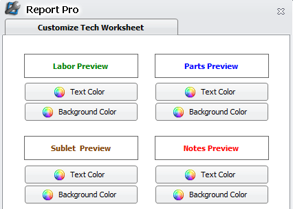 Report Pro And Tech Worksheet Color Code