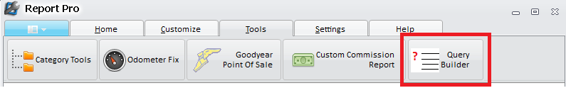 Report Pro - Tools - Advanced Query Builder