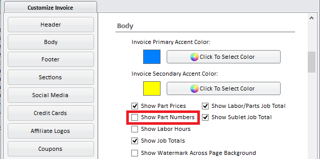 Report Pro - Customize Body Section